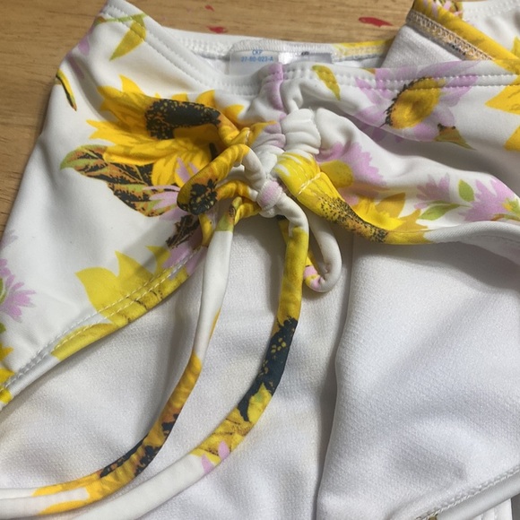 Floral High Waist Bikini Swimsuit Bottom Juniors - Picture 5 of 6